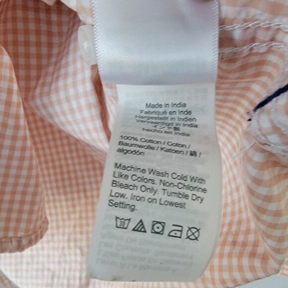 j crew  womens size 10 Relaxed-fit washed cotton poplin shirt in mini gingham - Picture 8 of 8